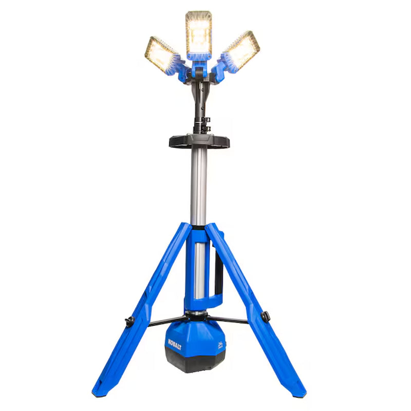 24-Volt 3000 -Lumens LED Battery-Operated Stand Work Light