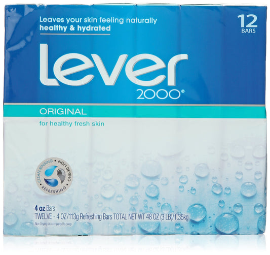 Lever 2000 Original Bar Soap 48 Ounce Refreshing Clean Classic Scent Family Soap