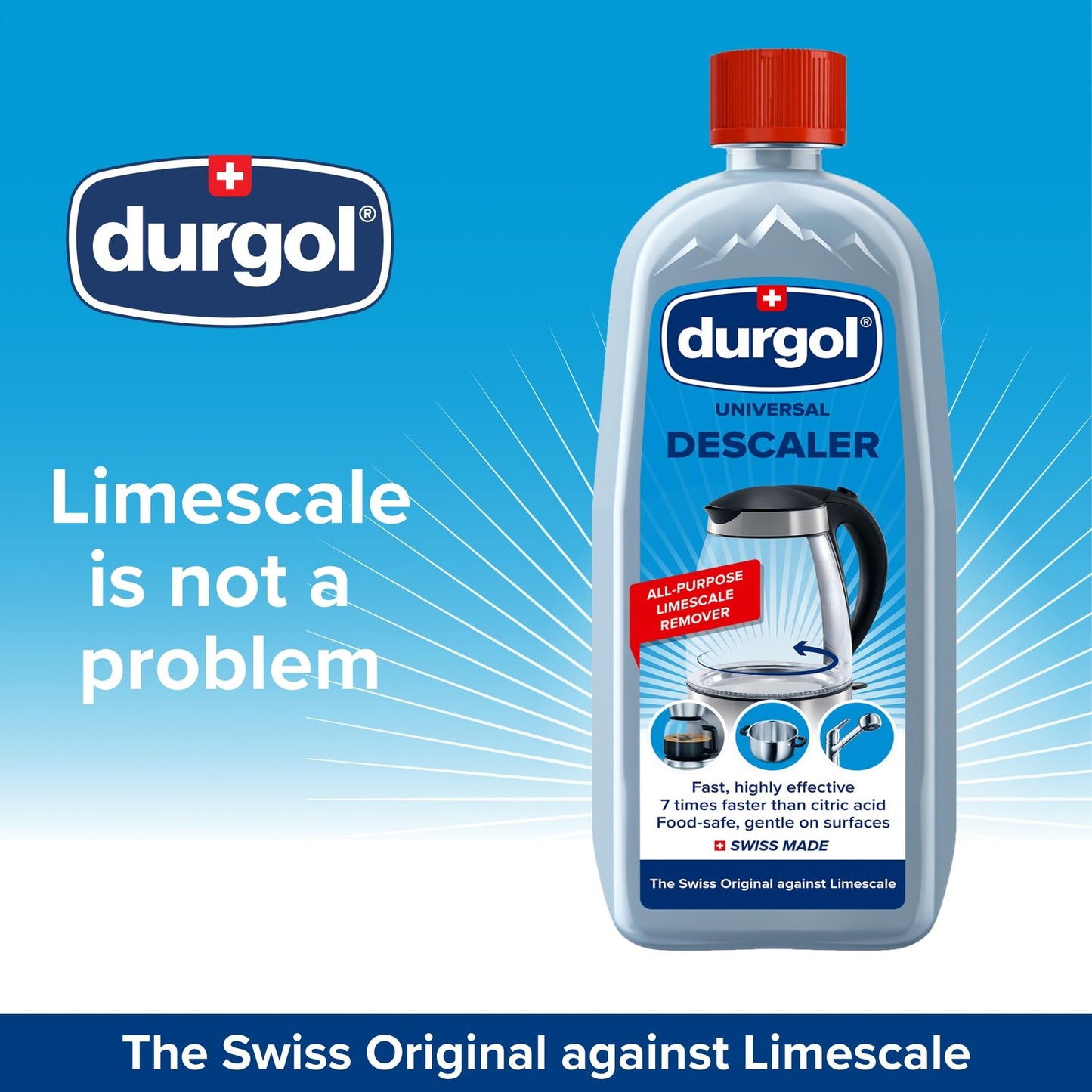 Durgol Universal Multi-Purpose Descaler & Decalcifier for Household Items 16.9Oz