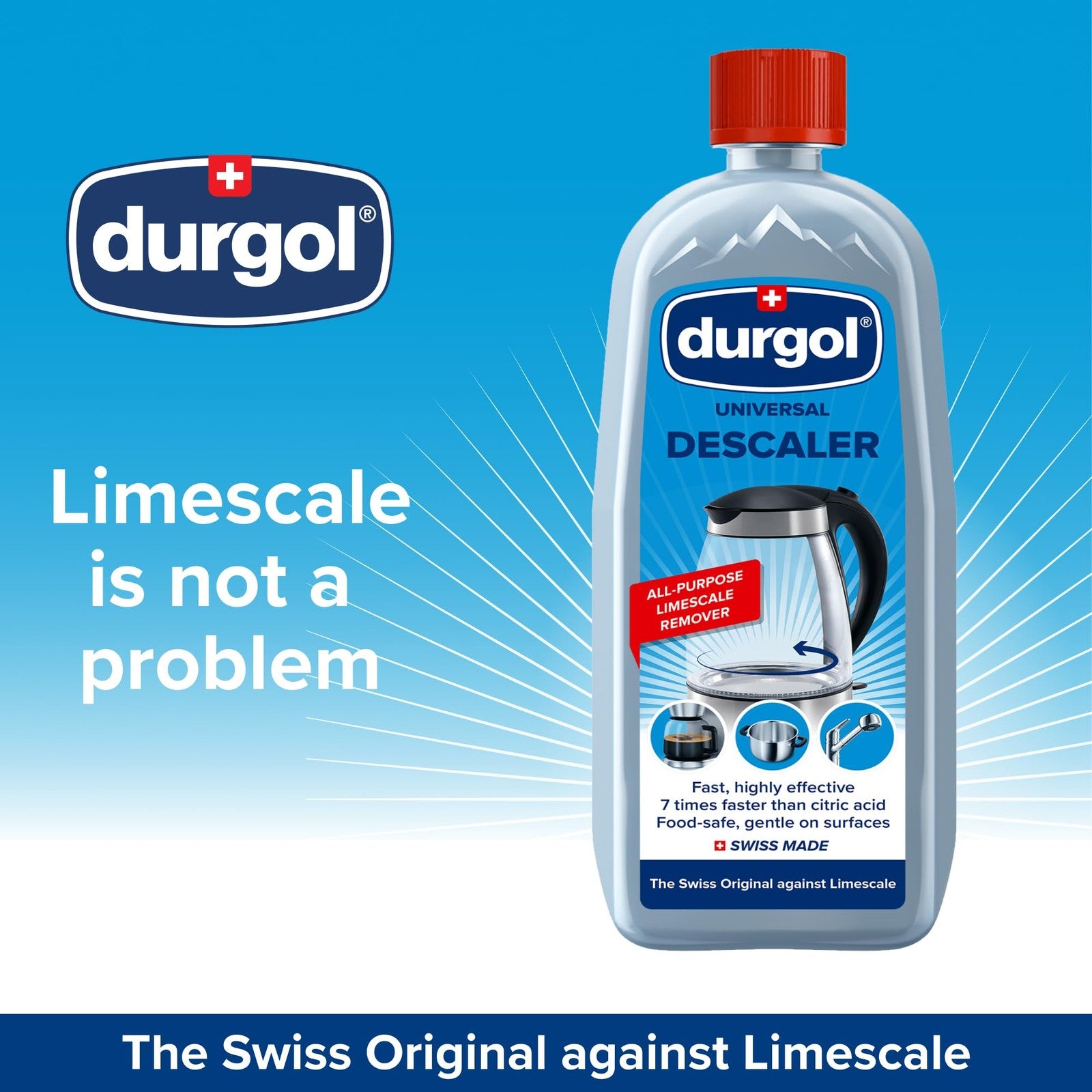 Durgol Universal Multi-Purpose Descaler & Decalcifier for Household Items 16.9Oz