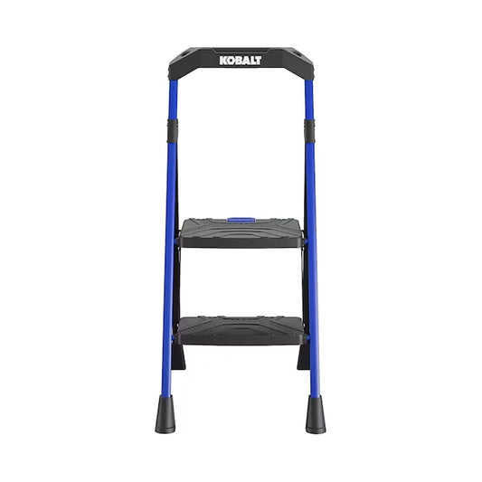 2 -Step 300-Lb Capacity Steel Foldable Step Stool