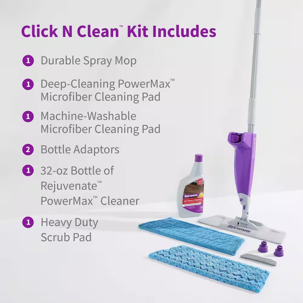 Click N Clean Multi-Surface Powermax Microfiber Spray Mop
