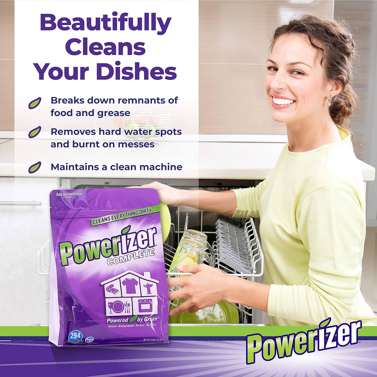 Complete Laundry Powder Detergent & Multipurpose Cleaner | 6.5 Lb | 294 Scoops | Plant-Based Concentrated Laundry Soap & Dishwasher Concentrate
