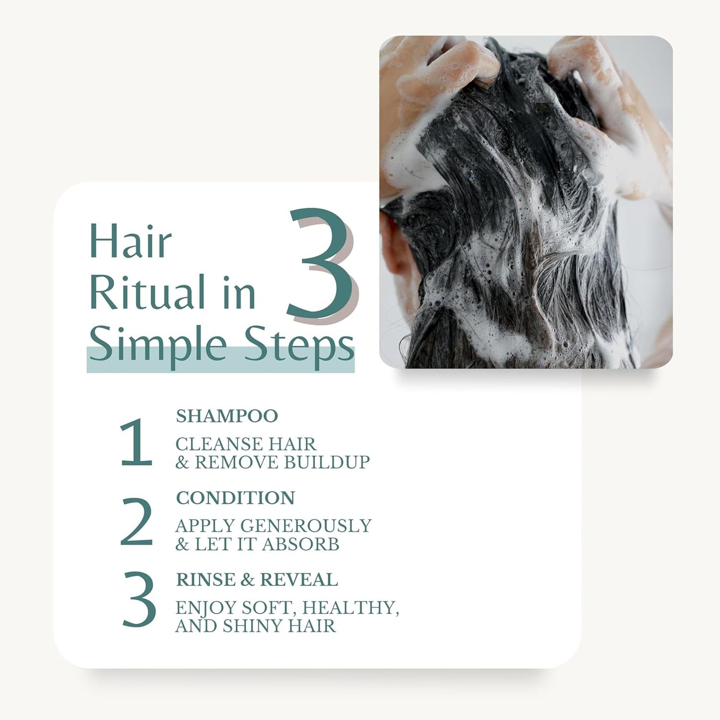 Rosemary Oil Shampoo & Conditioner Set with Biotin for Thinning Hair & Anti-Hair