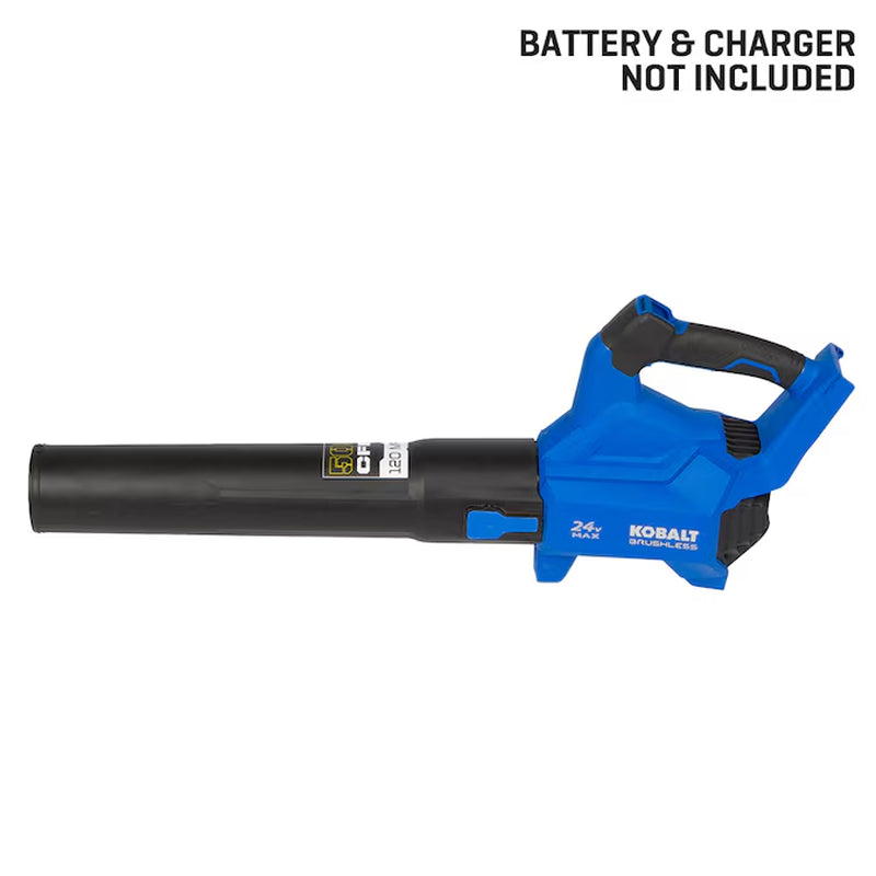 24-Volt 500-CFM 120-MPH Battery Handheld Leaf Blower 4.0 Ah