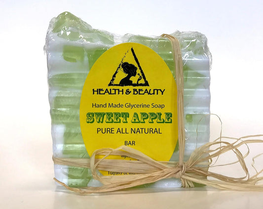 Sweet Apple Soap Bar Hand Made Natural Relaxing Calming Moisturizing Body and Skin 100% Pure