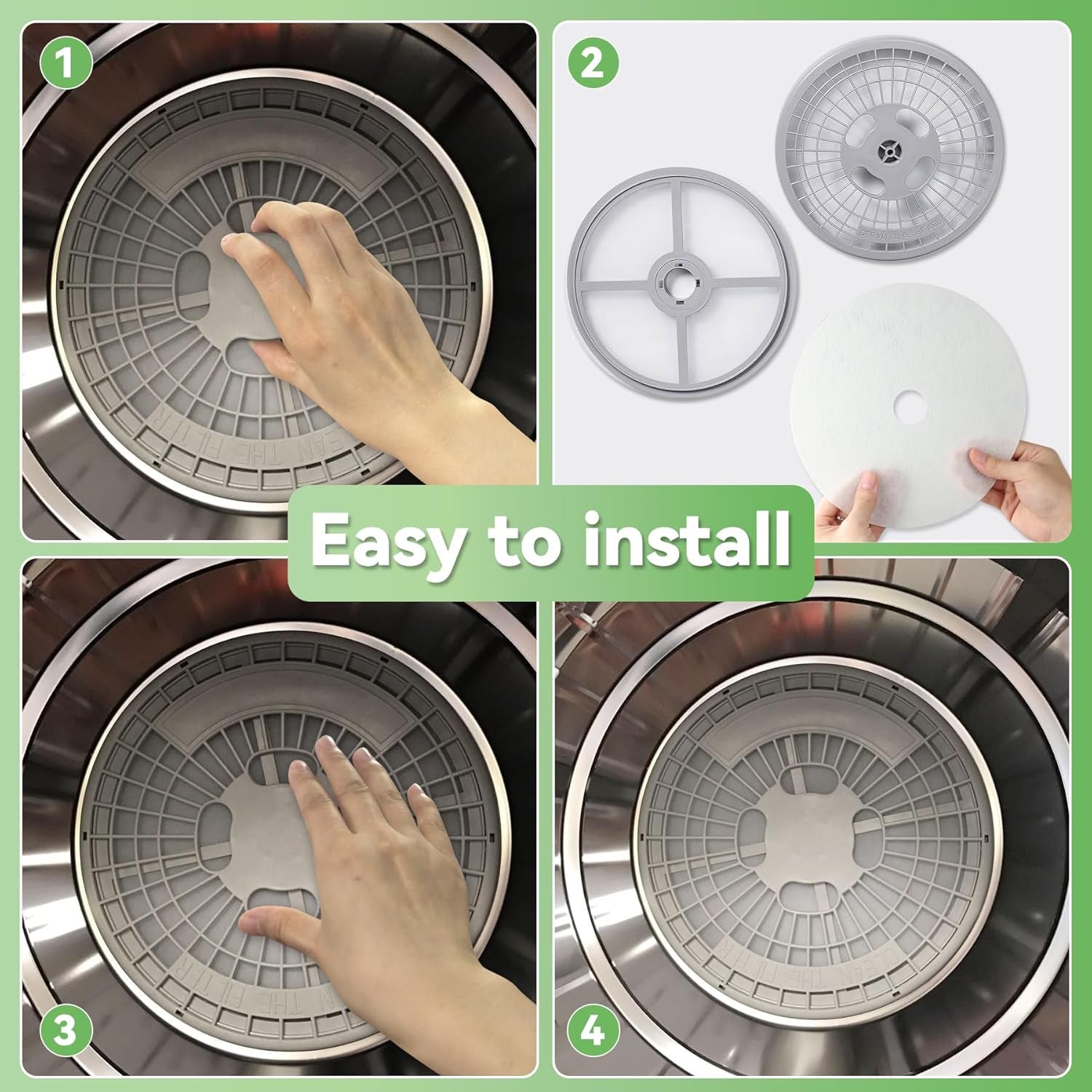25 PCS Compatible Cloth Dryer Filter Set, Cloth Dryer Replacement Include 20 Dryer Exhaust Filters/5 Dryer Air Intake Filters for Panda/Magic Chef/Sonya & Avant Dryers