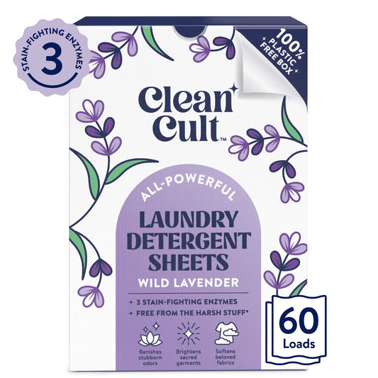 Laundry Detergent Sheets, Wild Lavender Scent, 60 Count