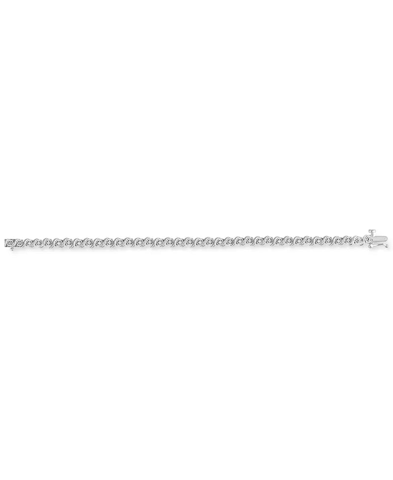 Diamond Bracelet (1/2 Ct. T.W.) in Sterling Silver or Gold-Plated Sterling Silver