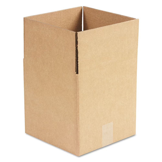 Cubed Fixed-Depth Shipping Boxes, Regular Slotted Container (RSC), 10" X 10" X 10", Brown Kraft, 25/Bundle