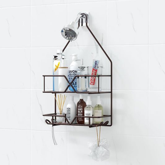 Treelen Shower Caddy over Shower Head Hanging Bathroom Caddy for Shower Organize