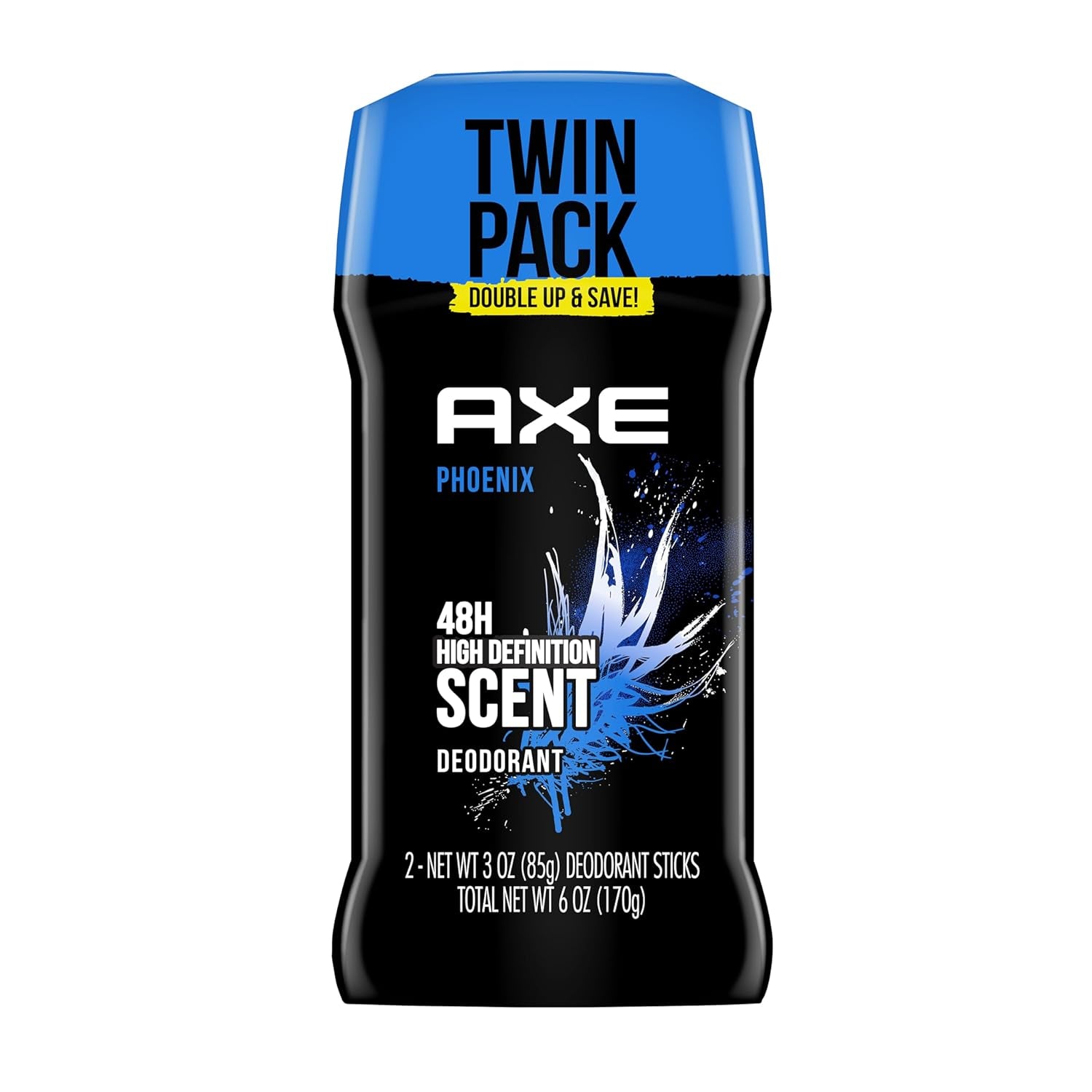 Dual Action Deodorant Stick for Long Lasting Odor Protection, Phoenix Crushed Mint & Rosemary Men'S Deo, Aluminum Free 3Oz Twin Pack