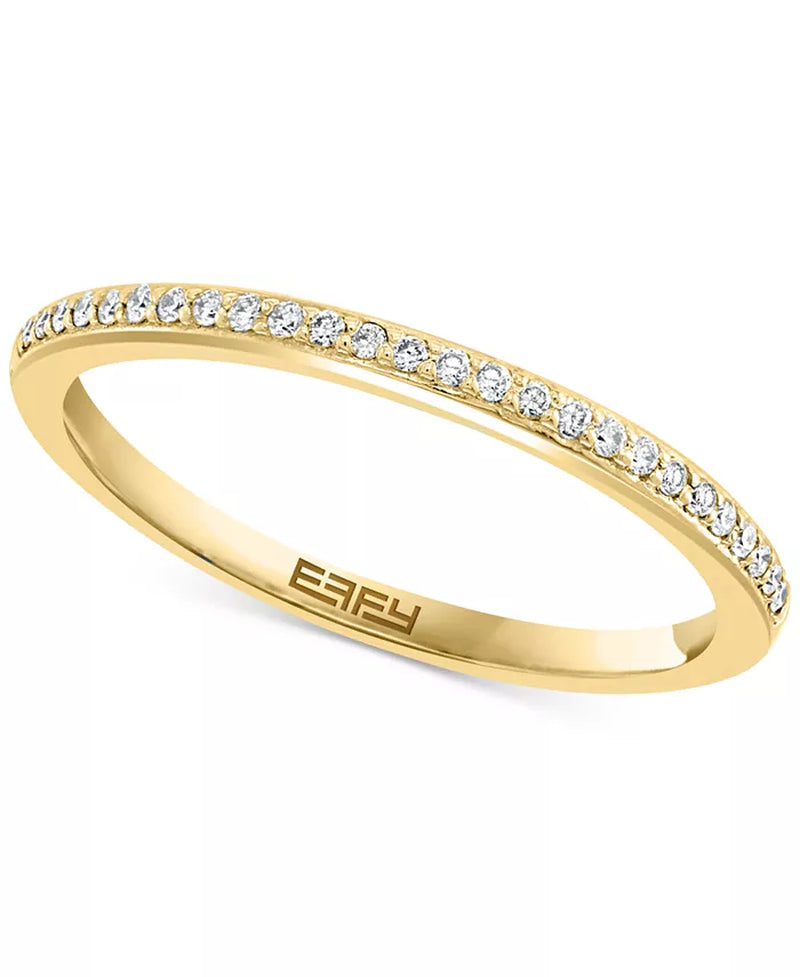 EFFYÂ® Diamond Baguette Cluster Bridal Set (3/8 Ct. T.W.) in 14K White or Yellow Gold