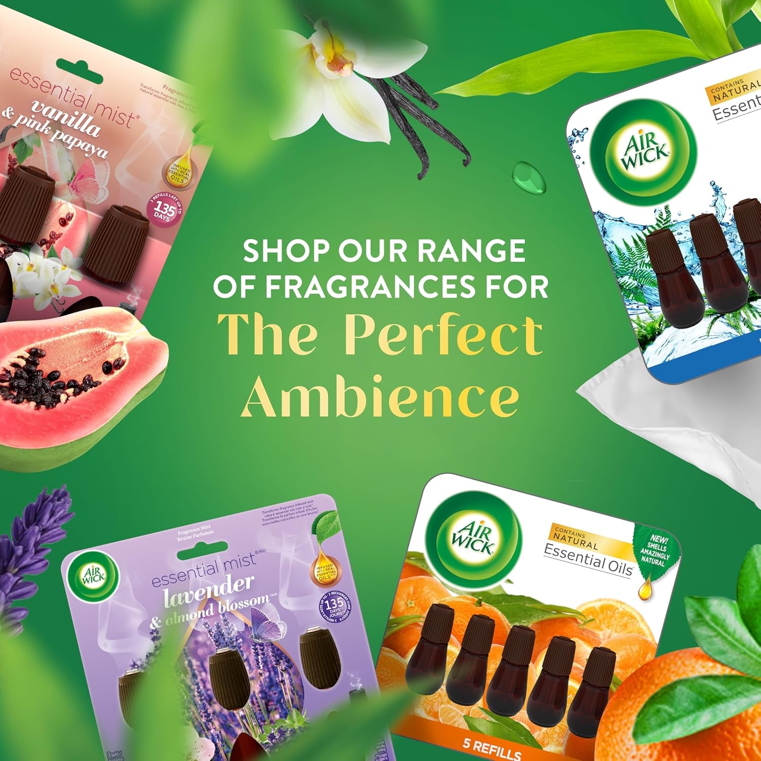 Essential Mist Diffuser, 1Ct, Essential Oils Diffuser, Air Freshener