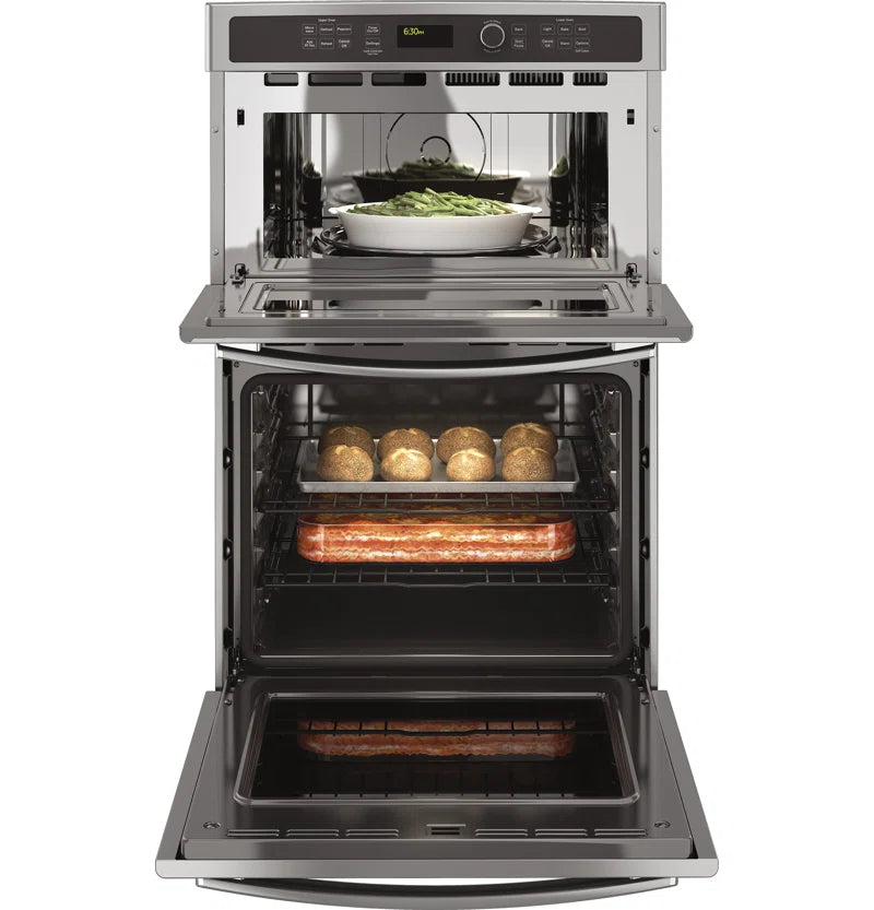 27" Self-Cleaning Electric Wall Oven with Built-In Microwave