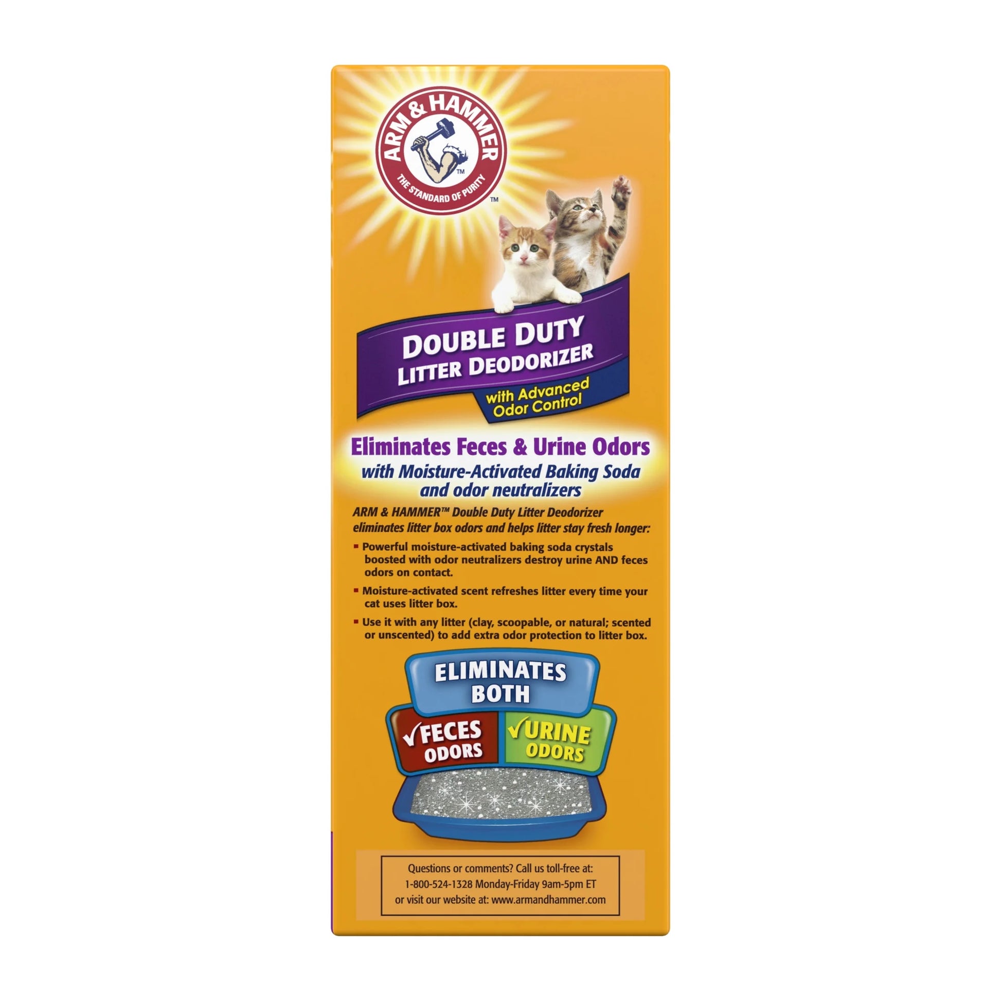 Double Duty Cat Litter Deodorizer and Pet Odor Eliminator, 33 Oz Box