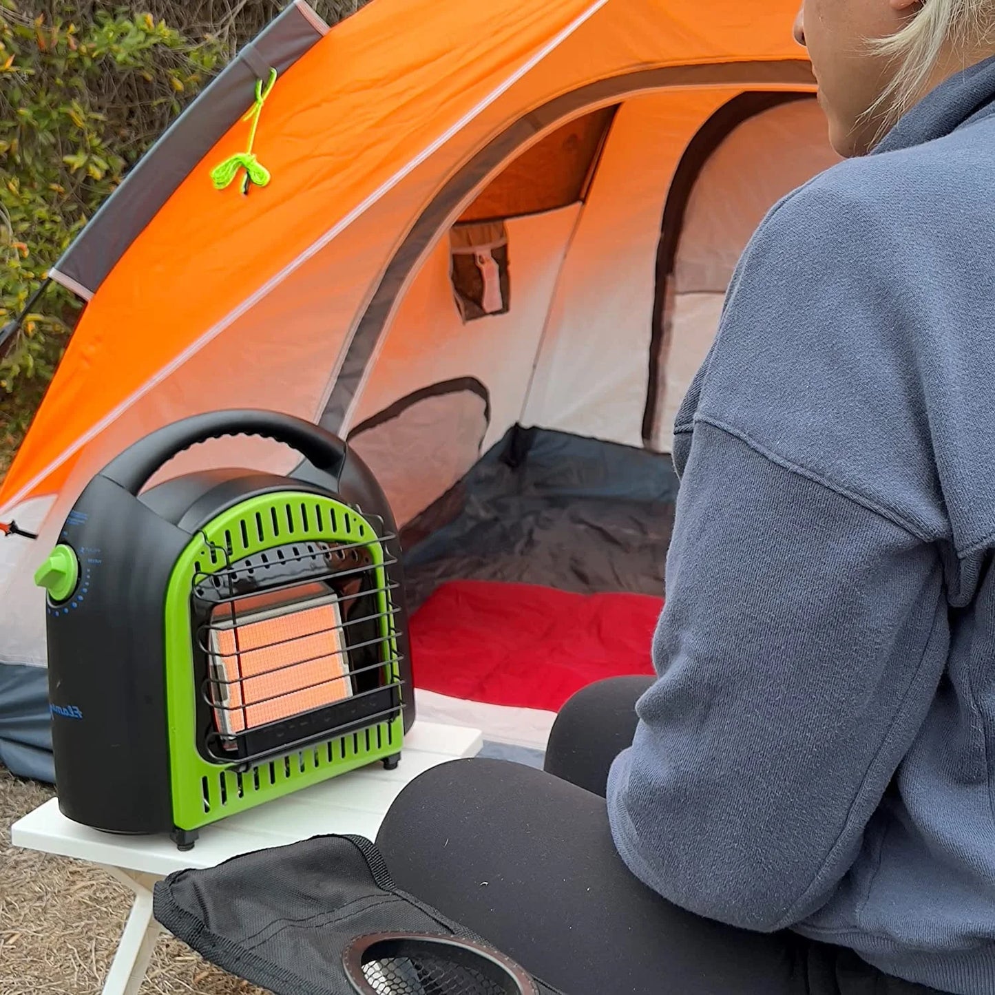 10,000 BTU Propane Space Radiant Portable Heater for Camping & Ice Fishing
