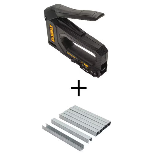 Carbon Fiber Stapler/Tacker and 3/8 In. Heavy-Duty Staples (5000 Pack)