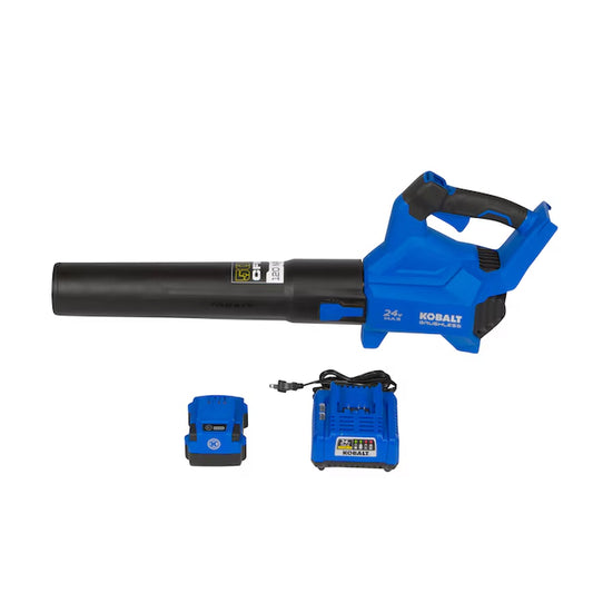 24-Volt 500-CFM 120-MPH Battery Handheld Leaf Blower 4.0 Ah