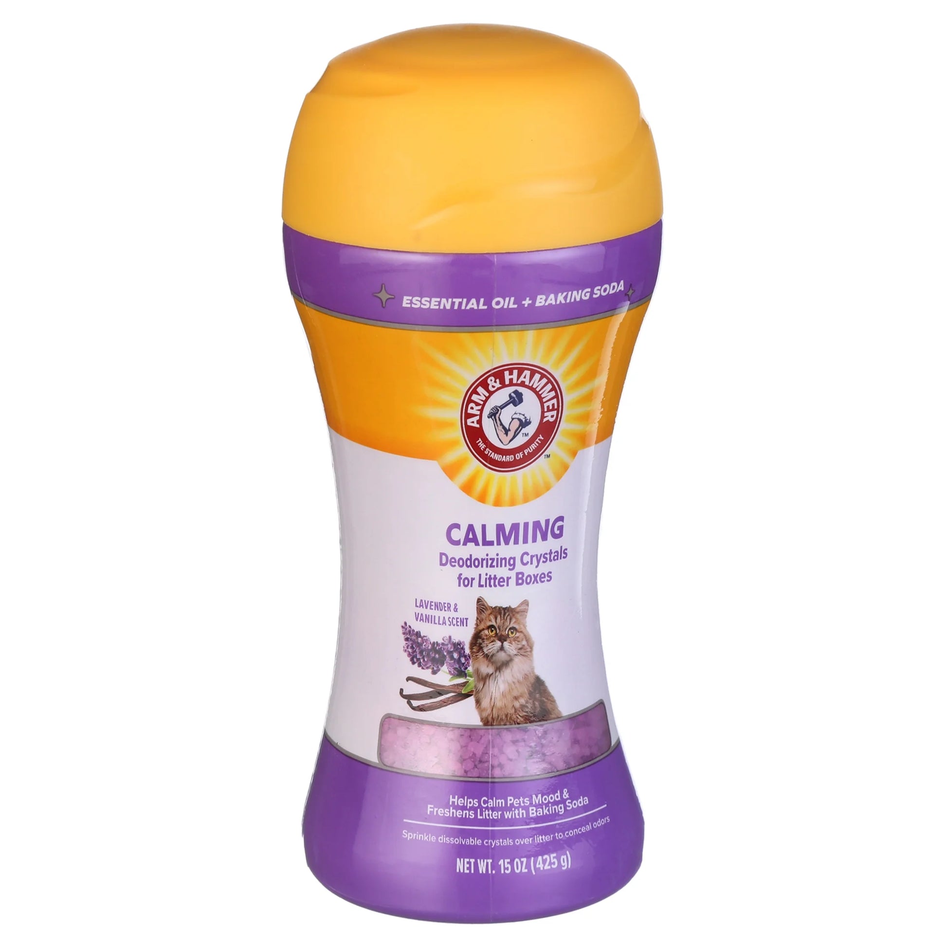 Cat Litter Deodorizing Crystals, Lavender & Vanilla Scent 15 Oz