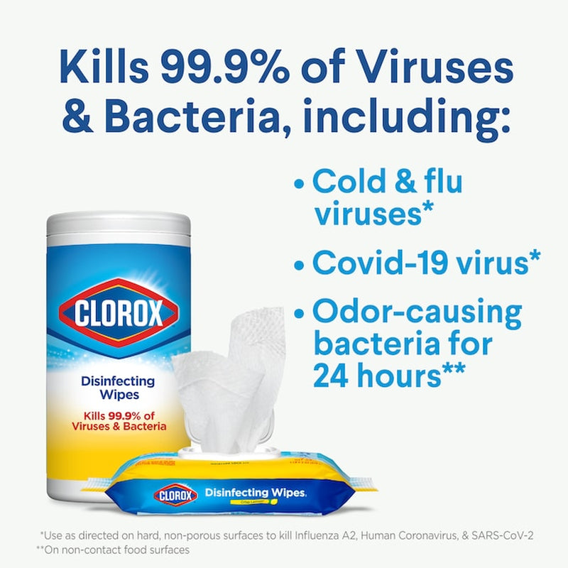 300 -Count Crisp Lemon/ Fresh Disinfectant Wipes All-Purpose Cleaner 4 -Pack