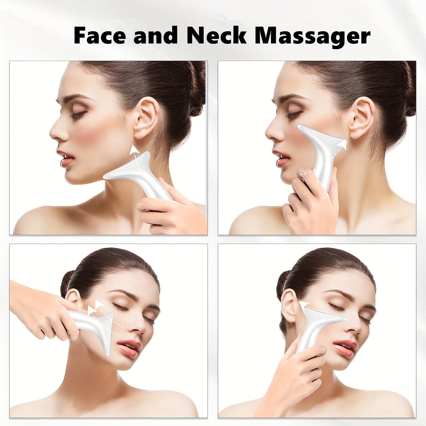 Rechargeable Facial & Neck Massager - USB Charging, Fragrance-Free Beauty Spa Device for Women and Girls - Perfect Gift for Birthdays & Valentine's Day