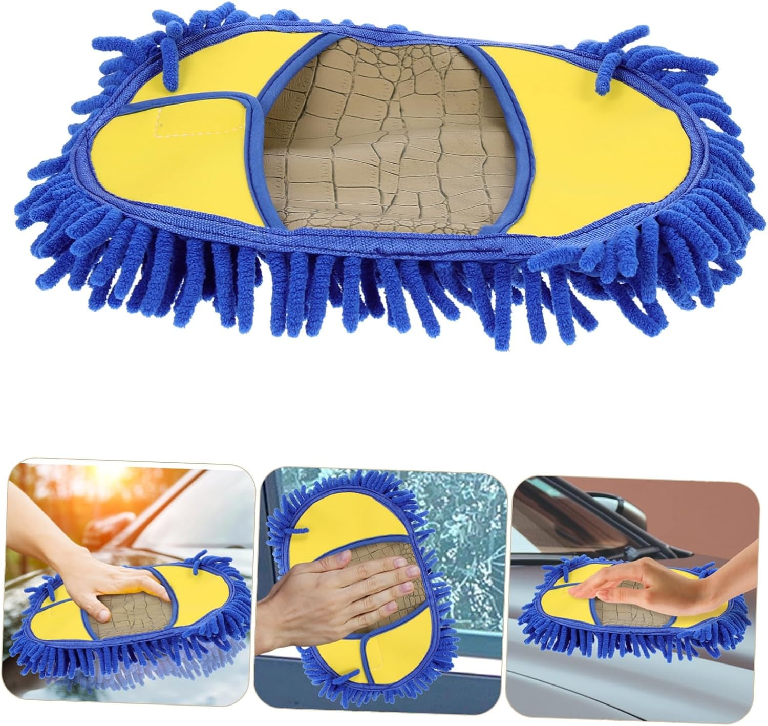 5Pcs Car Wash Brush Car Wash Mop Head Car Wash Kits for Vehicles Car Washing Brush Carwash Kit Car Washing Kit Car Washer Kit Clean Car Dust Collector Accessories Blue Chenille