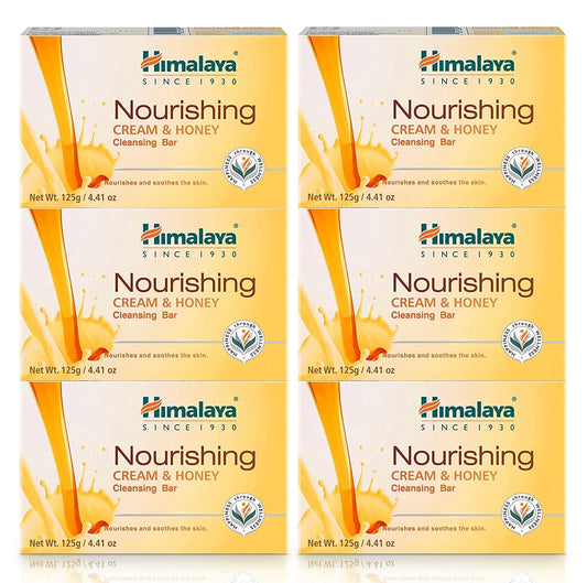 Nourishing Cream & Honey Cleansing Bar, Face and Body Soap for Soft Skin, 4.41 O