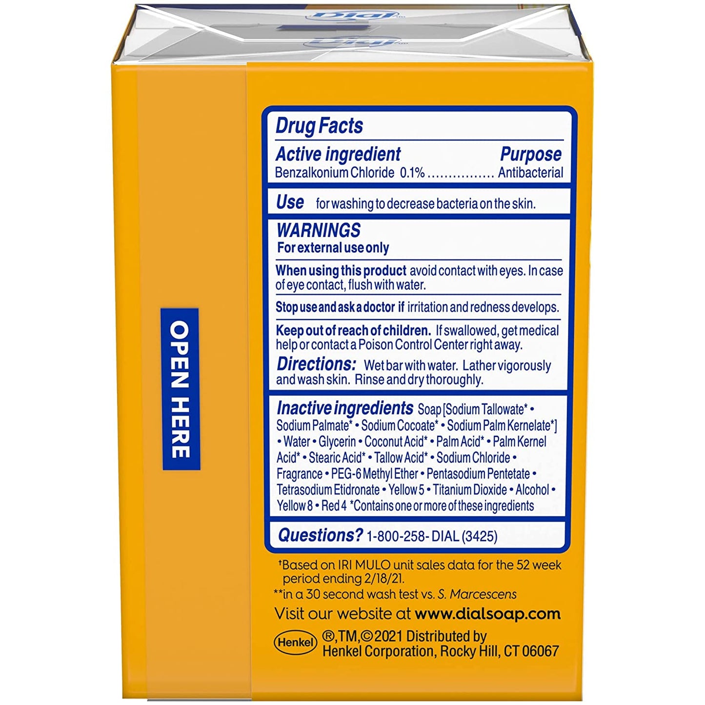 Dial Gold Antibacterial Deodorant Bar Soap, 4 Ounce, 2 Count