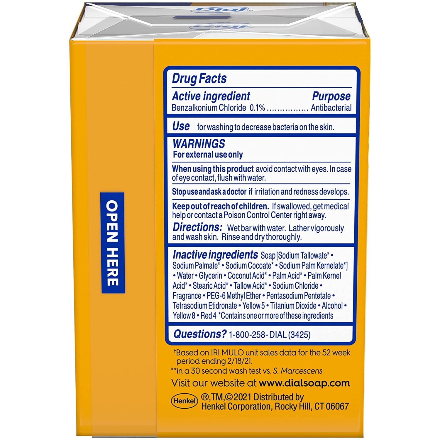 Dial Gold Antibacterial Deodorant Bar Soap, 4 Ounce, 2 Count