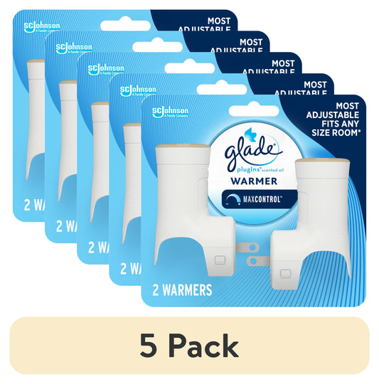 (5 Pack)  Plugins Air Freshener Warmer, Holds Essential Oil Infused Wall Plug in Refill, 2 Count
