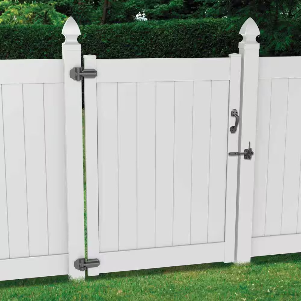 5 In. X 5 In. White Vinyl Gothic Fence Post Top