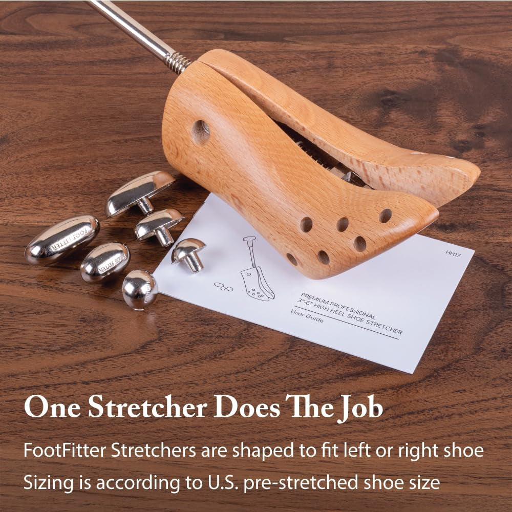 Premium Women’S High Heel Stretcher for 3” to 6” Pumps, Stretches & Widens Tight Shoes, Pumps & Stilettos One-Way Expander - Large (US 8-10.5)