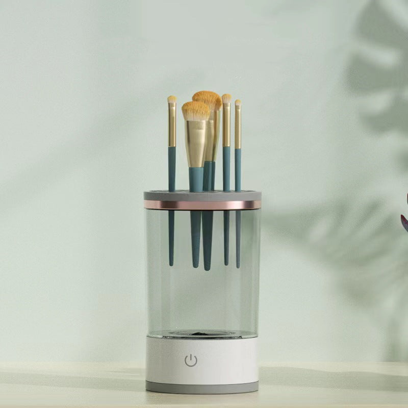 Women Eye Shadow Brush Cleaning Tool Portable Electric Makeup Brush Cleaner Machine with USB Charging Automatic Cosmetic Brush