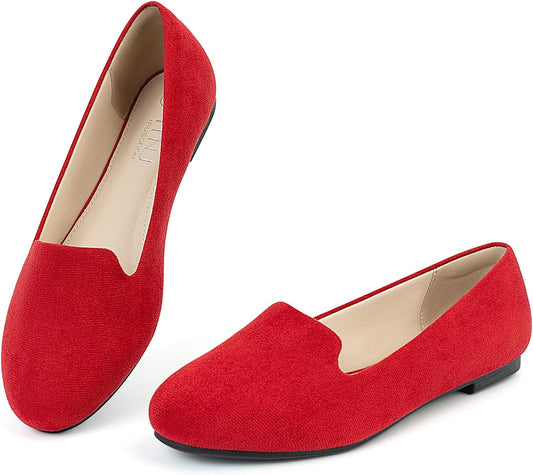 Comfortable Casual Women'S Flats：Round Toe Loafers for Women：2025 Dressy Ballet Flats for Working Women Aged 25-50 Business Office Walking Wedding