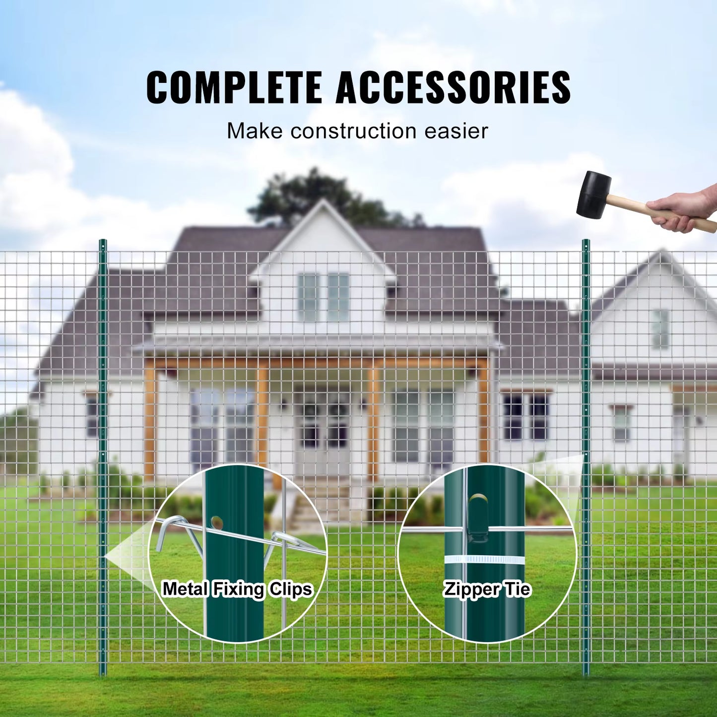 Fence Post T-Post Heavy Duty Metal Fence Post Sturdy Steel Fence Stakes for Garden Yard Lawn Farms Outdoor Wire Fencing