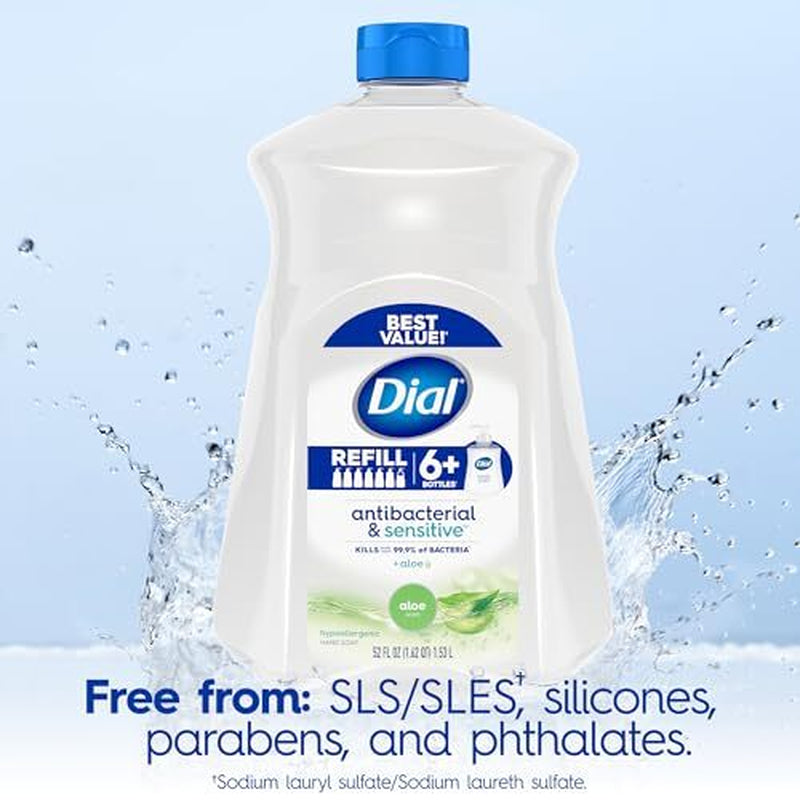 Dial Antibacterial Liquid Hand Soap Refill, Spring Assorted Scents , Sizes