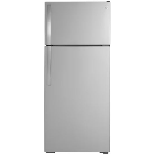 17.5-Cu Ft Standard-Depth 28-In Wide Top-Freezer Refrirator ( Stainless Steel )