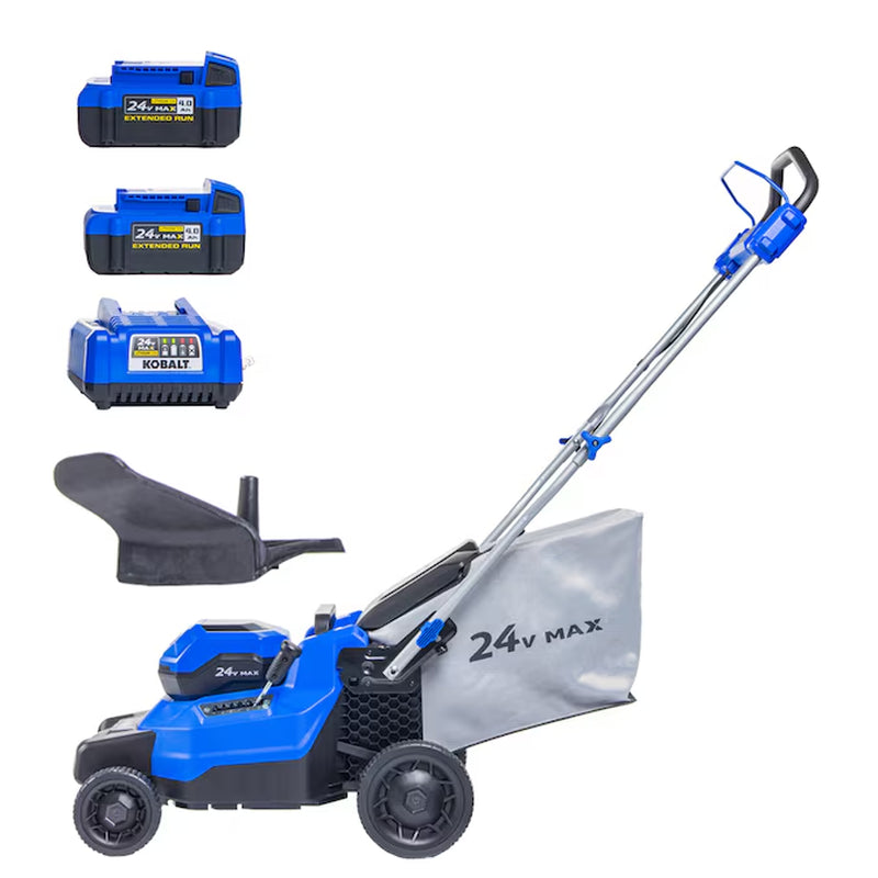 24-Volt, 16-In Push Battery Walk Mower with (Battery and Charger Not Included)