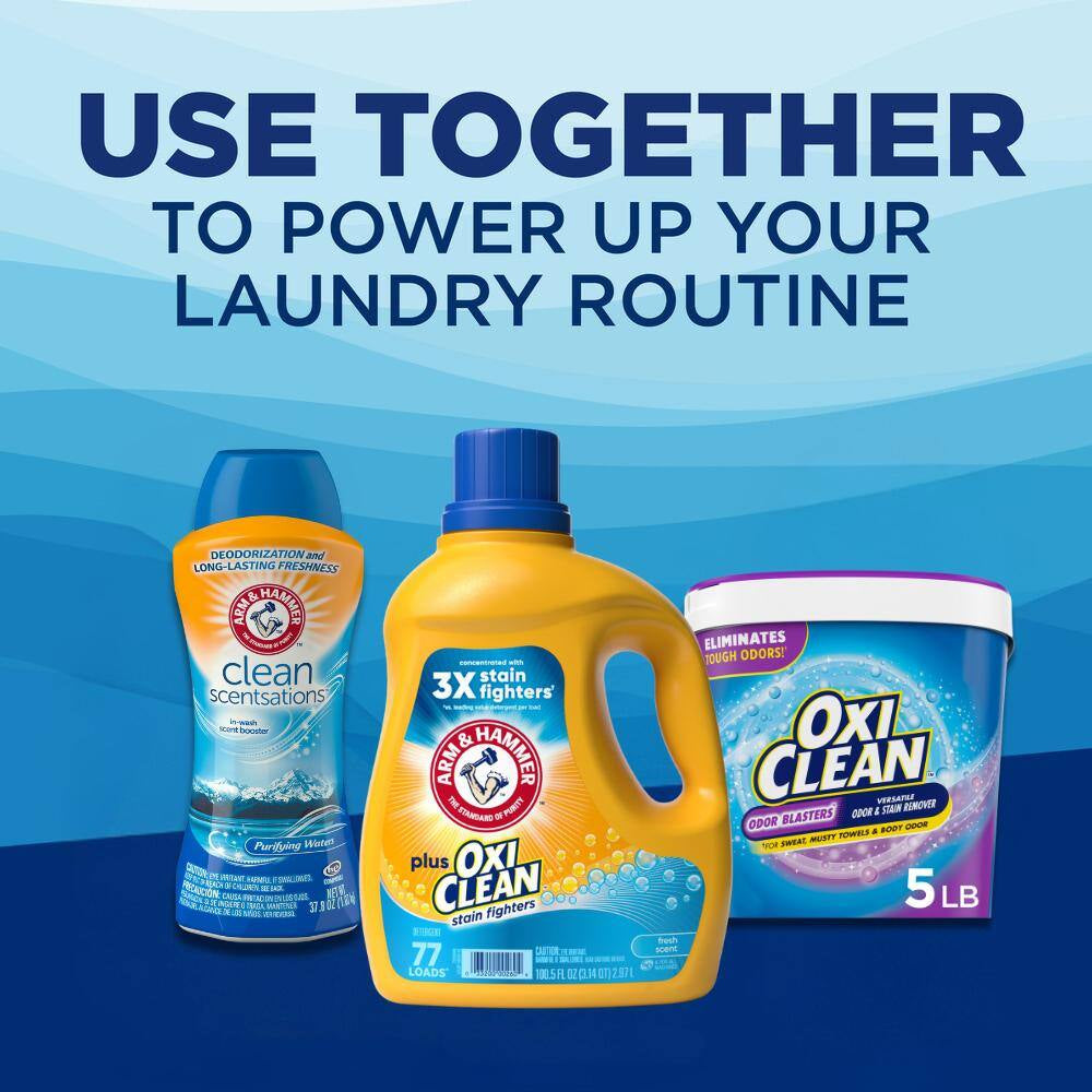 Fresh Scent plus Oxiclean Liquid Laundry Detergent ,77-Loads, 100.5 Fl.Oz., 2-Pack