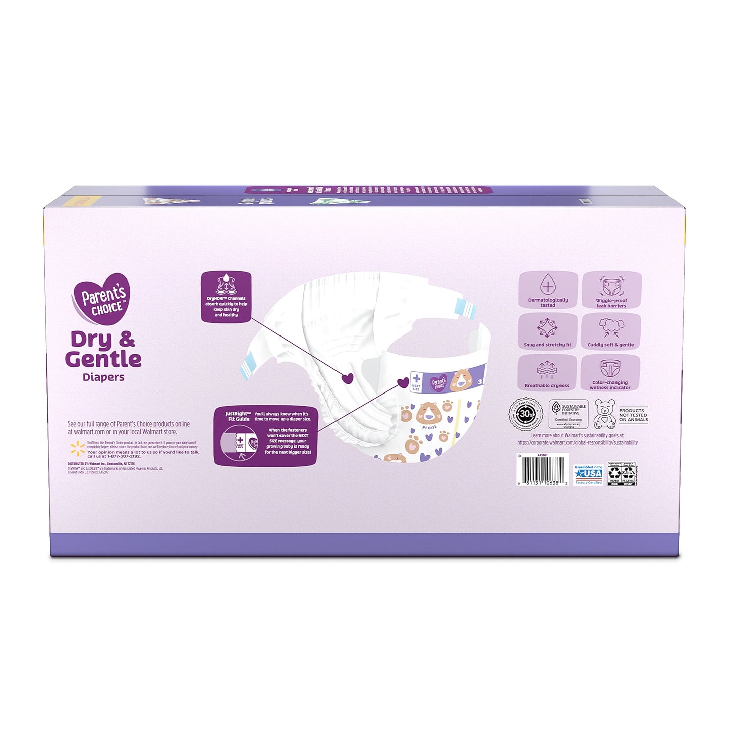 Dry & Gentle Diapers Size 3, 210 Count (Select for More Options)
