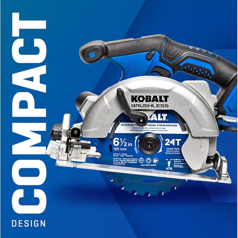 24-Volt 6-1/2-In Brushless Cordless Circular Saw (Battery Not Included and Charger Not Included)