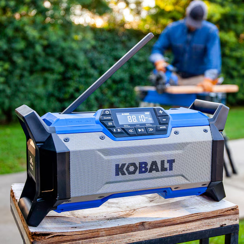 24-Volt Water Resistant Cordless Bluetooth Jobsite Radio