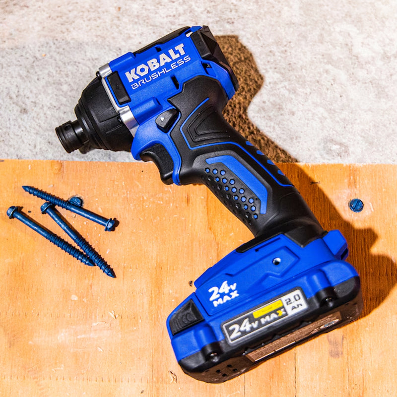 24-Volt 1/4-In Brushless Cordless Impact Driver (Battery Included and Charger Included and Soft Bag Included)