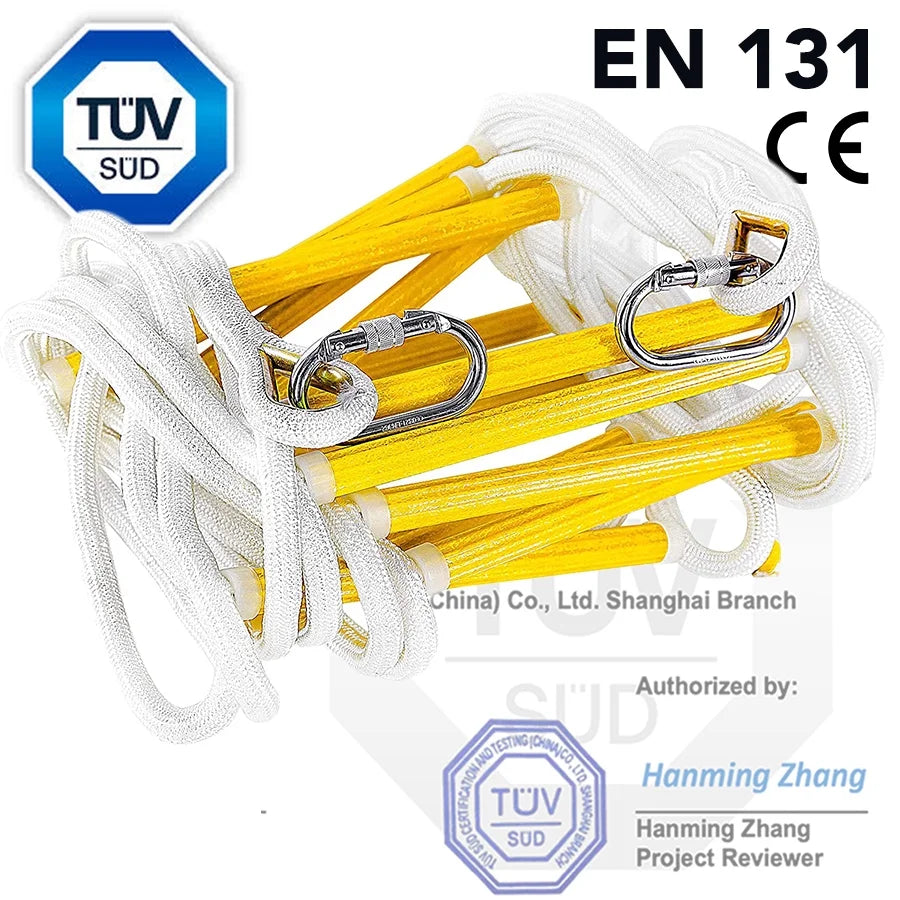 Ladder Rope 24Ft | Multifunctional Climbing Rope Ladder | Escape Ladder
