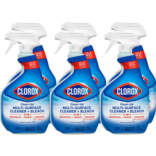 Clean-Up 32 Oz. Rain Clean Scent All-Purpose Cleaner with Bleach Spray (6-Pack)