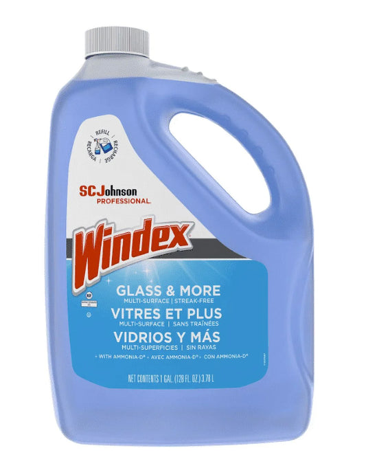 Glass Cleaner with Ammonia-D, Floral, 128 Oz.,