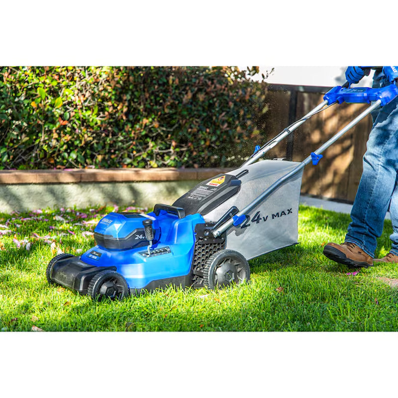 24-Volt, 16-In Push Battery Walk Mower with (Battery and Charger Not Included)