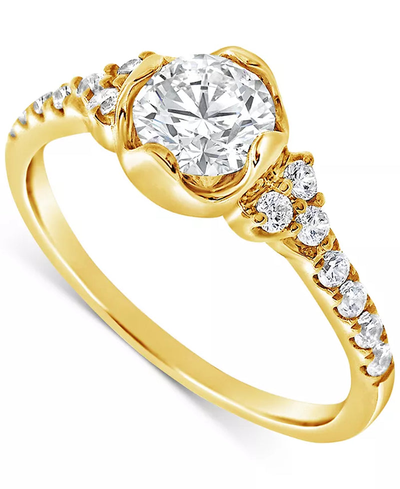 Diamond Engagement Ring (1 Ct. T.W.) in 14K Gold