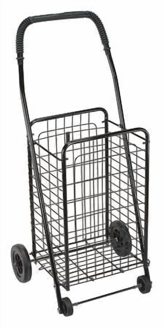 Durable Lightweight Folding Shopping Cart, Black